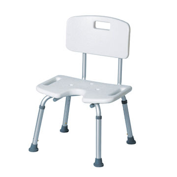 Silla de baño con respaldo asiento en U