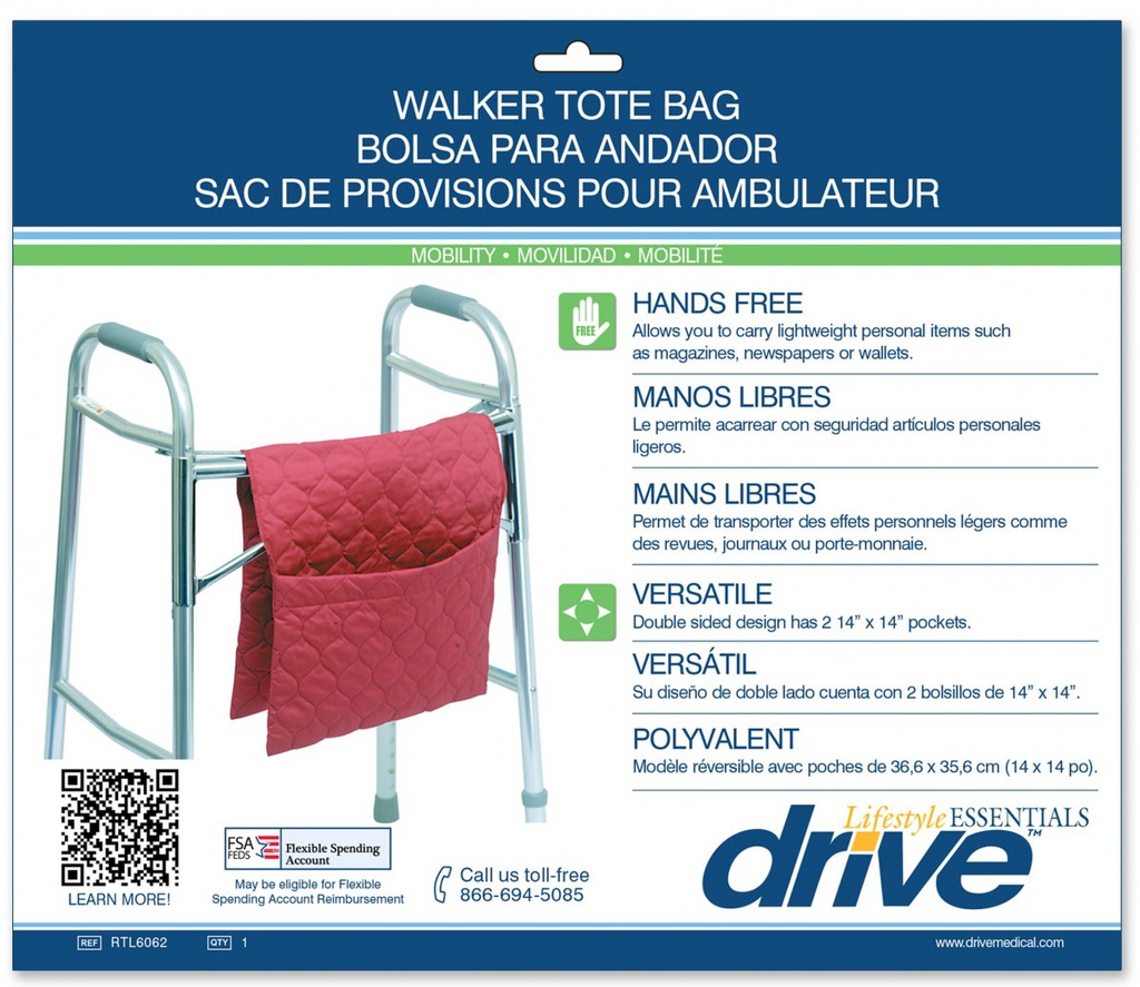 Bolso para andadera plegable